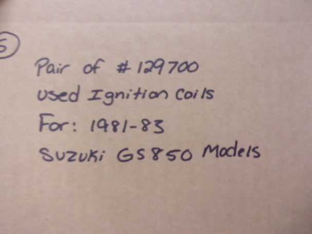 Pair of Used Ignition Coils (#129700) for 1981-1983 Suzuki GS850